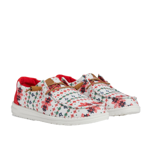 Hey Dude Ladies Wendy Ugly Sweater Cream Casual Shoes 40891-13R