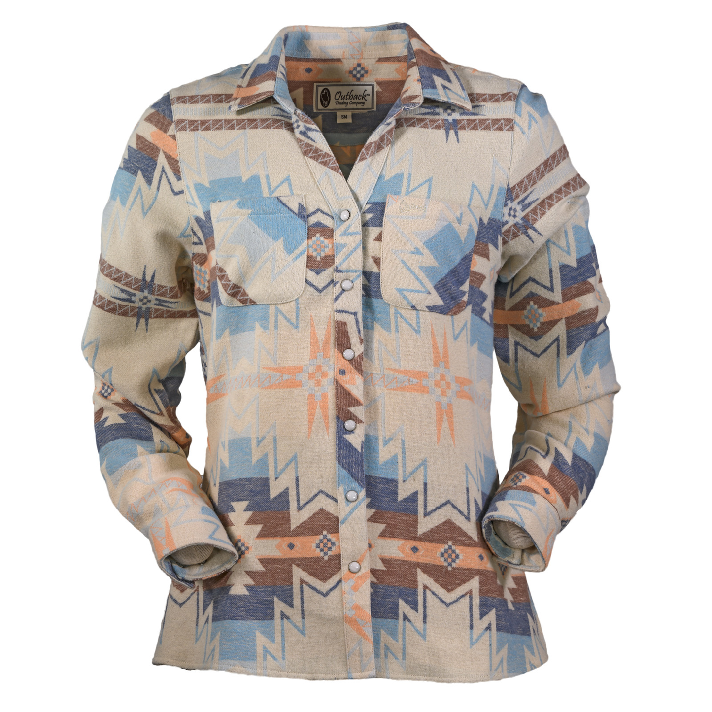 Outback Trading Company® Ladies Brianna Aztec Tan Button Up 42235-TAN