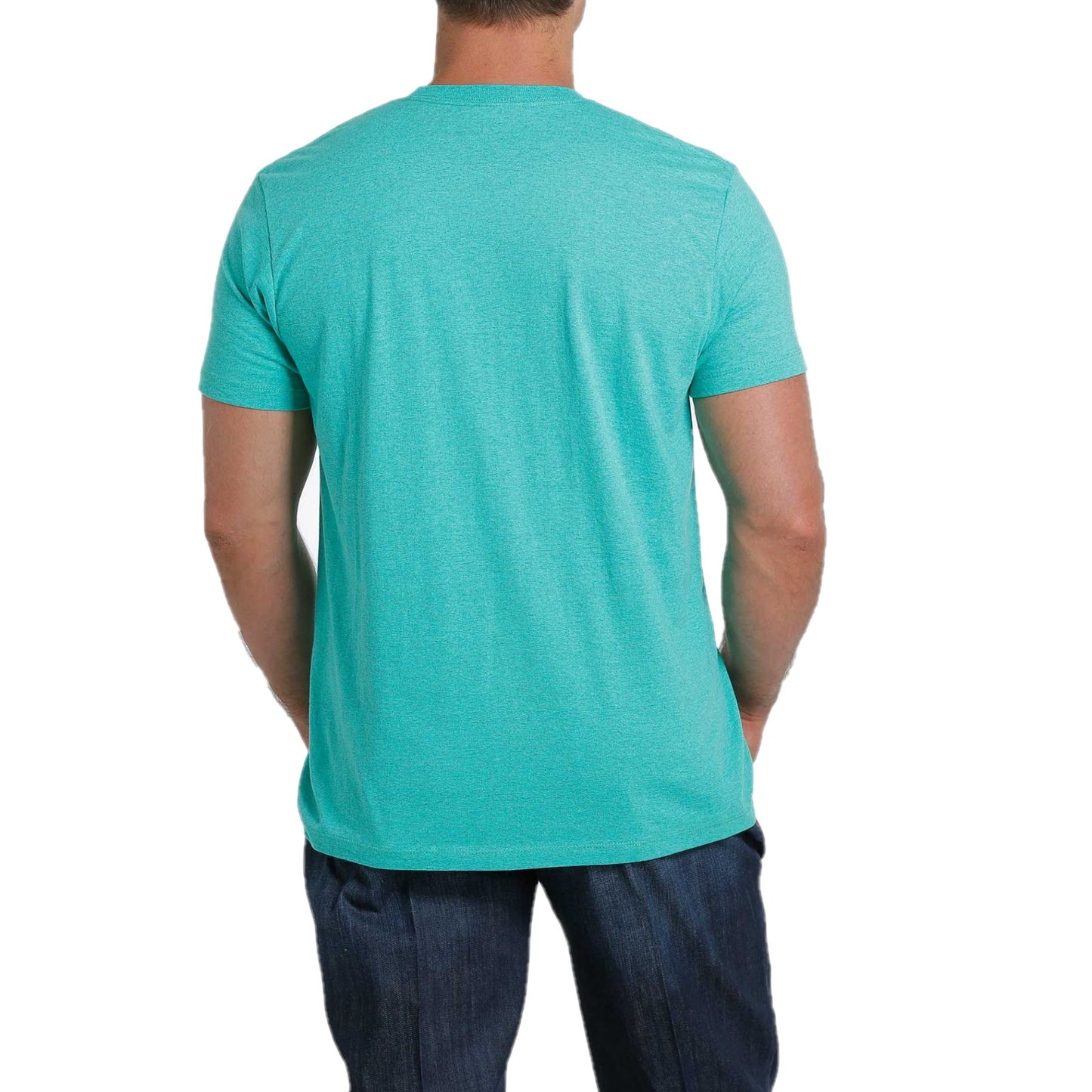Cinch Men's "Lead, Don't Follow" SS Turquoise T-Shirt MTT1690454