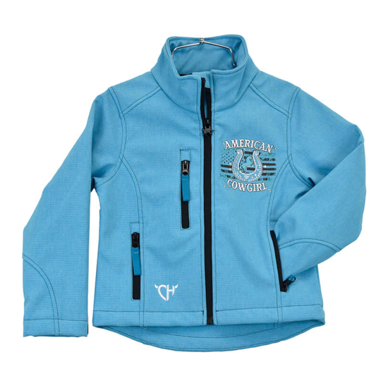 Cowgirl Hardware® Girl's American Cowgirl Turquoise Jacket 492255-390