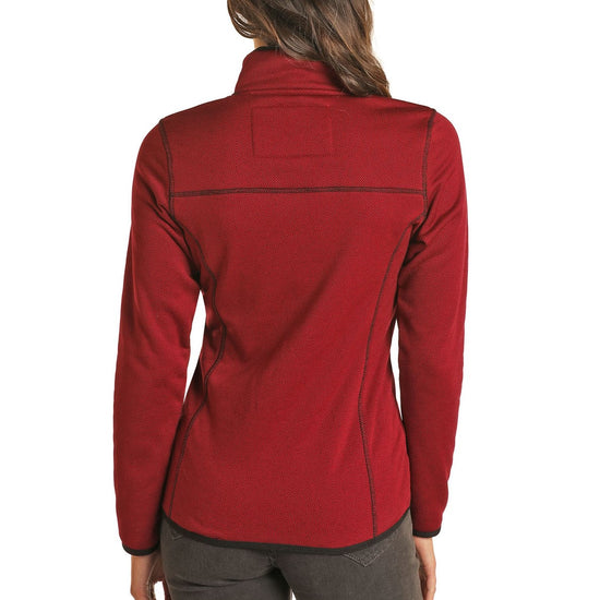 Powder River Outfitters Ladies Jacquared Burgundy Pullover 51-1051