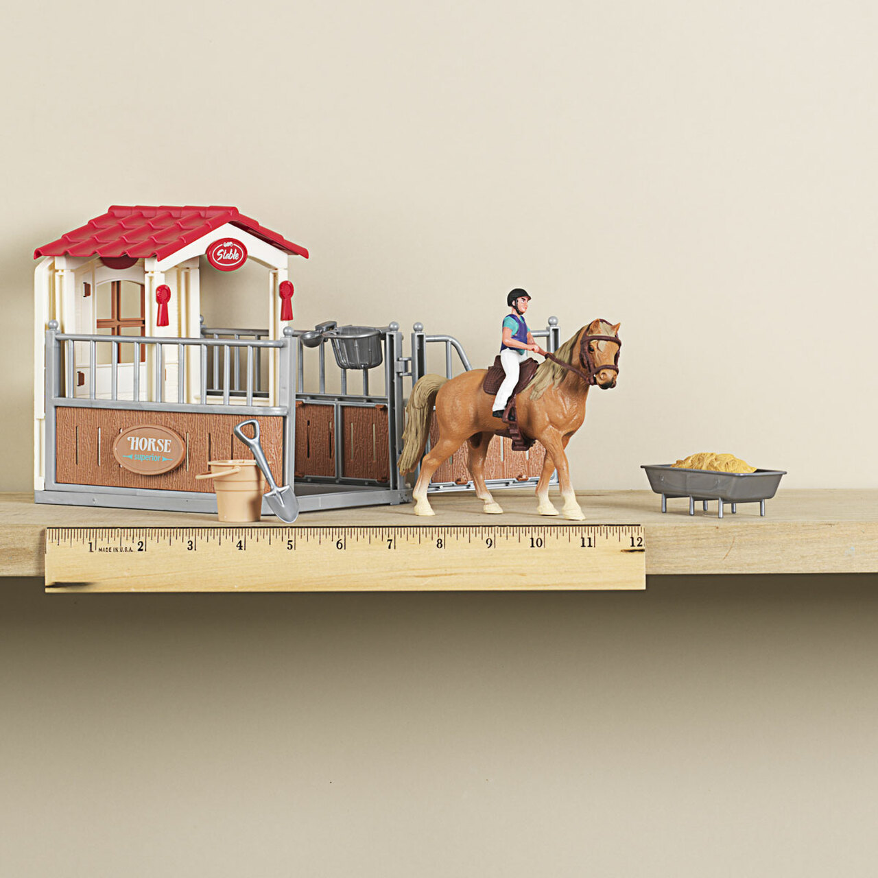 M&F® Children's Western Horse and Stable Toy Play Set 5100018