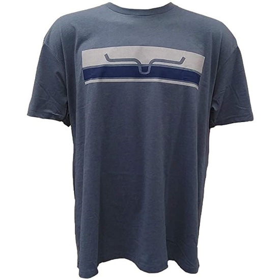 Kimes Ranch Men's Broken Stripe Short Sleeve Indigo T-Shirt BST-IND