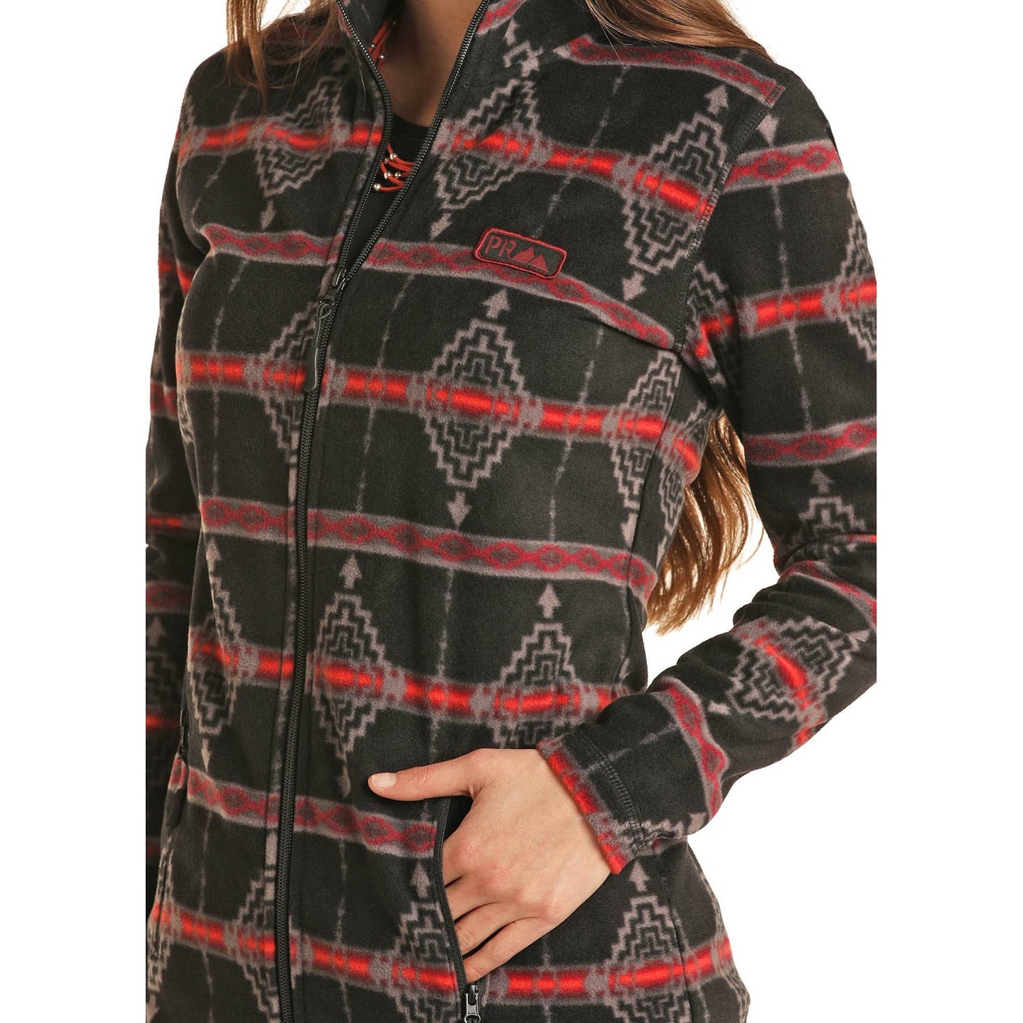 Powder River Ladies Performance Black Aztec Jacket 52-1040