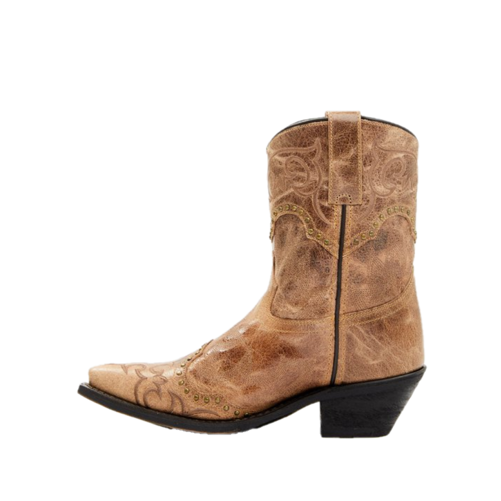 Laredo Ladies Joni Camel Tan Snip Toe Ankle Boots 52429