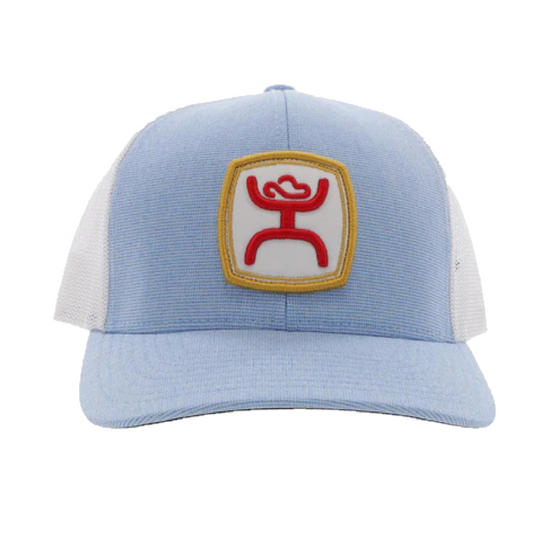 Hooey Men's Zeneith 6-panel Blue & White Trucker Cap 2224T-BLWH