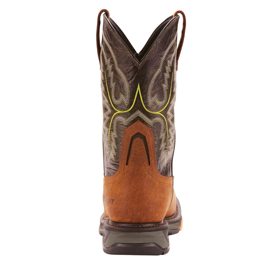 Ariat® Men's Workhog XT Bark/Forest H2O Square Toe Boots 10024971 - Wild West Boot Store