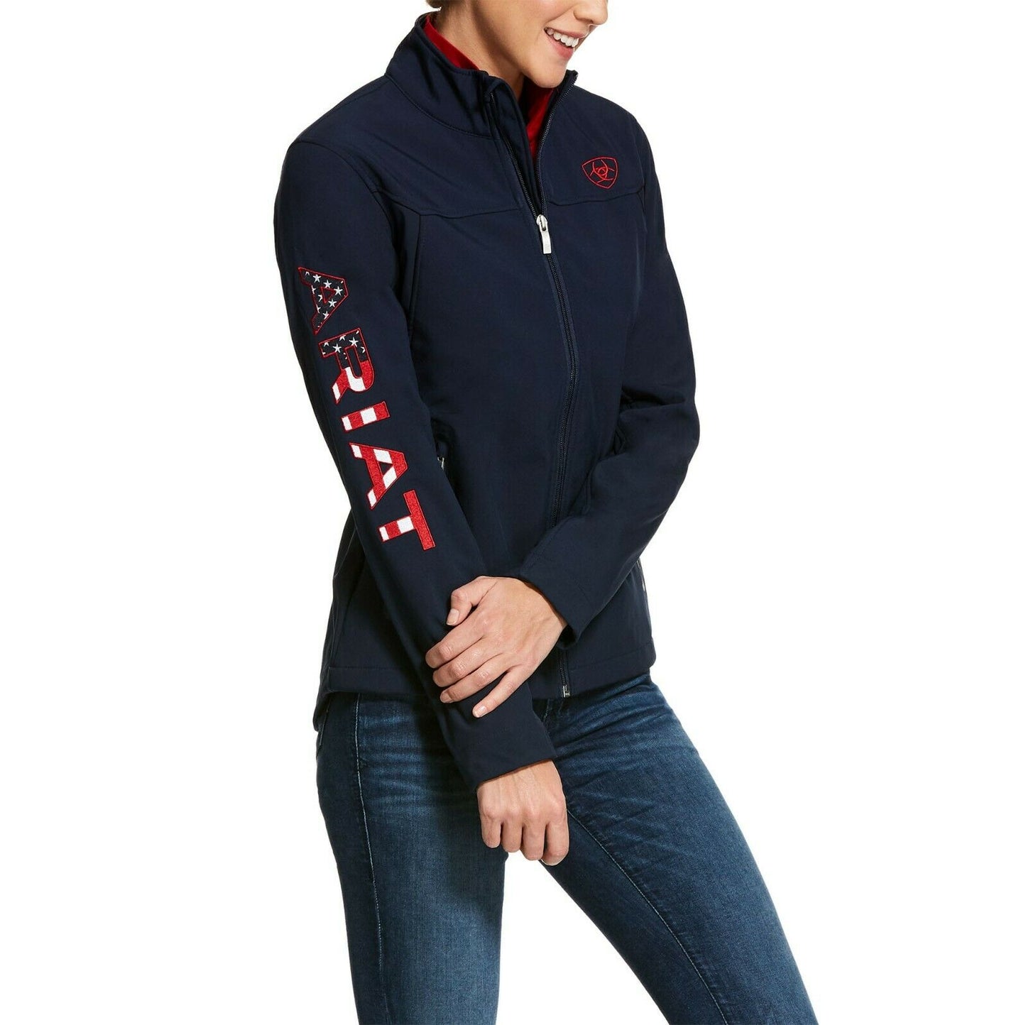 Ariat® Ladies New Team Navy USA Softshell Jackets 10028257