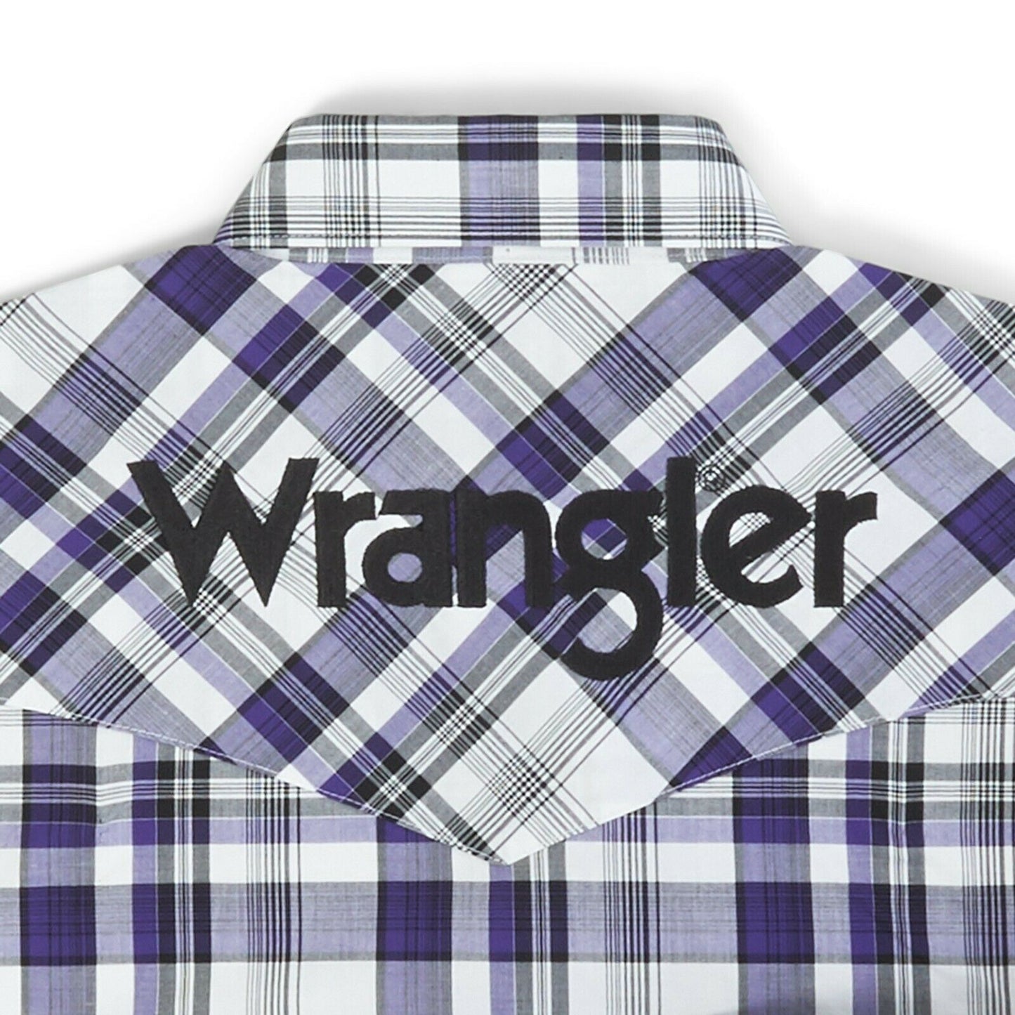 Wrangler Men's Logo Prism Violet LS Snap Shirt MP1339M