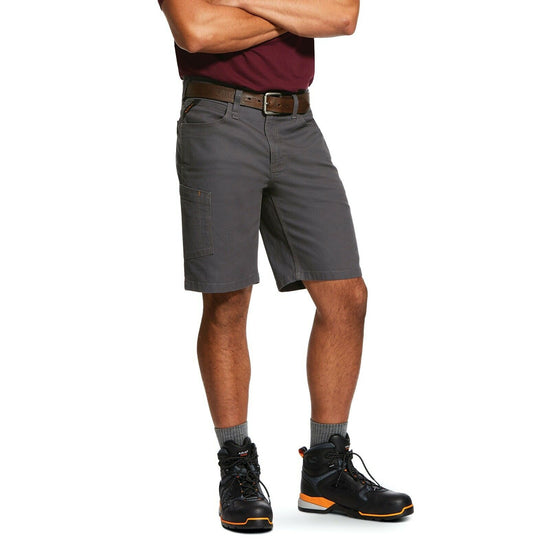 Ariat® Men's Rebar™ Grey Made Tough DuraStretch Work Shorts 10030271