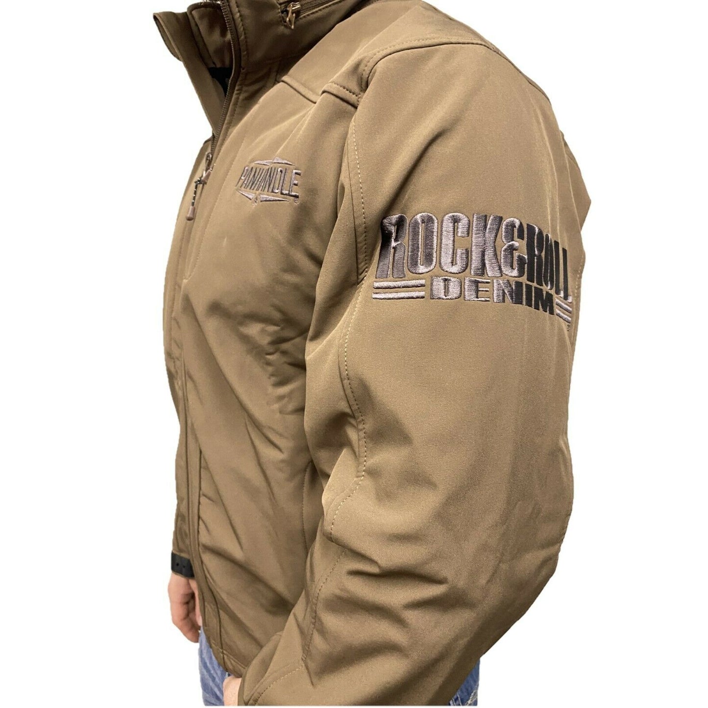 Powder River Outfitters Men's Brown Softshell Logo Jacket 92-9645-24