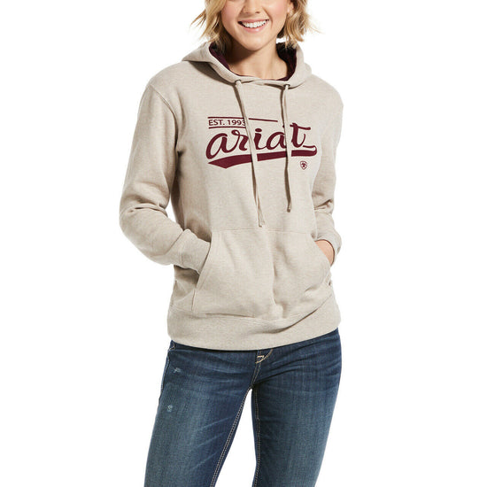 Ariat® Ladies REAL Varsity Logo Hoodie Sweatshirt 10033532