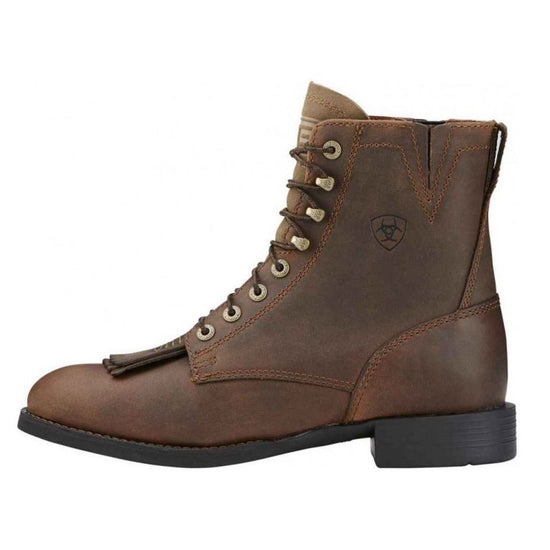 Ariat® Ladies Heritage Lacer II Kiltie Distressed Brown Boot 10002147 - Wild West Boot Store