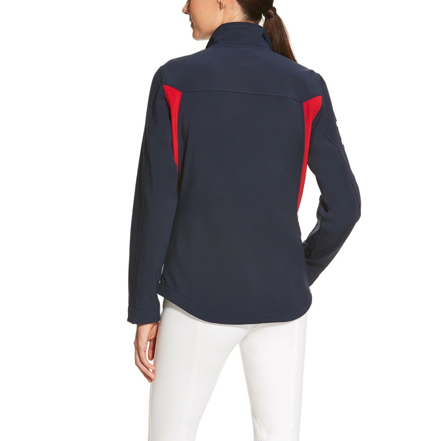 Ariat® Ladies New Team Navy & Red Softshell Full-Zip Jacket 10019208