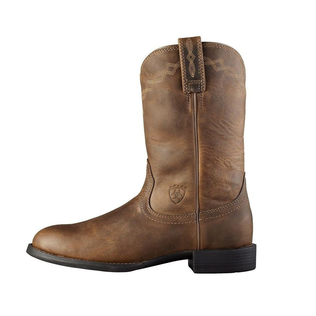 Ariat® Ladies Heritage Roper Distressed Brown Boot 10000797 - Wild West Boot Store