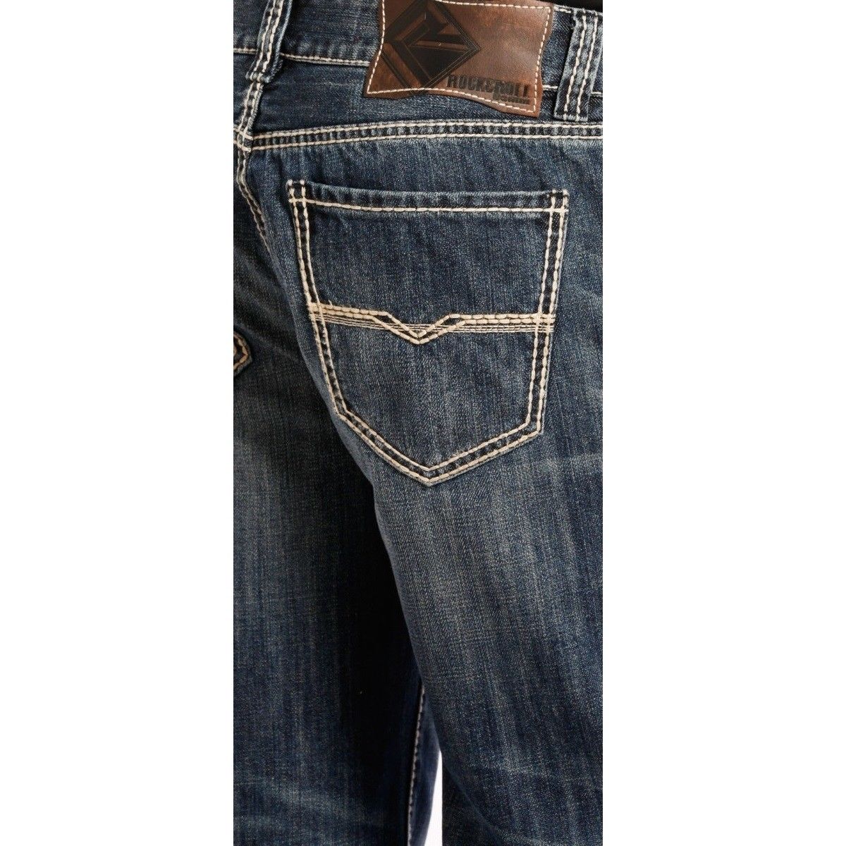 Rock & Roll Denim Men's Double Barrel Straight Jeans M0S8553