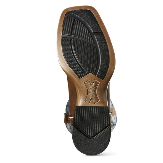 Ariat® Men's Solado VentTEK™ Sorrel Crunch Brown & Blue Boots 10027202