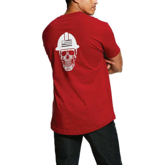 Ariat® Men's Rio Red Rebar Cotton Strong Roughneck T-Shirt 10030302