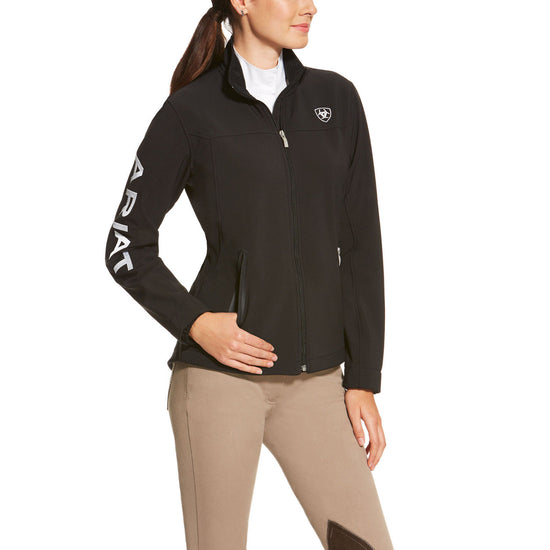 Ariat® Ladies New Team Black Softshell Full-Zip Jacket 10019206 - Wild West Boot Store