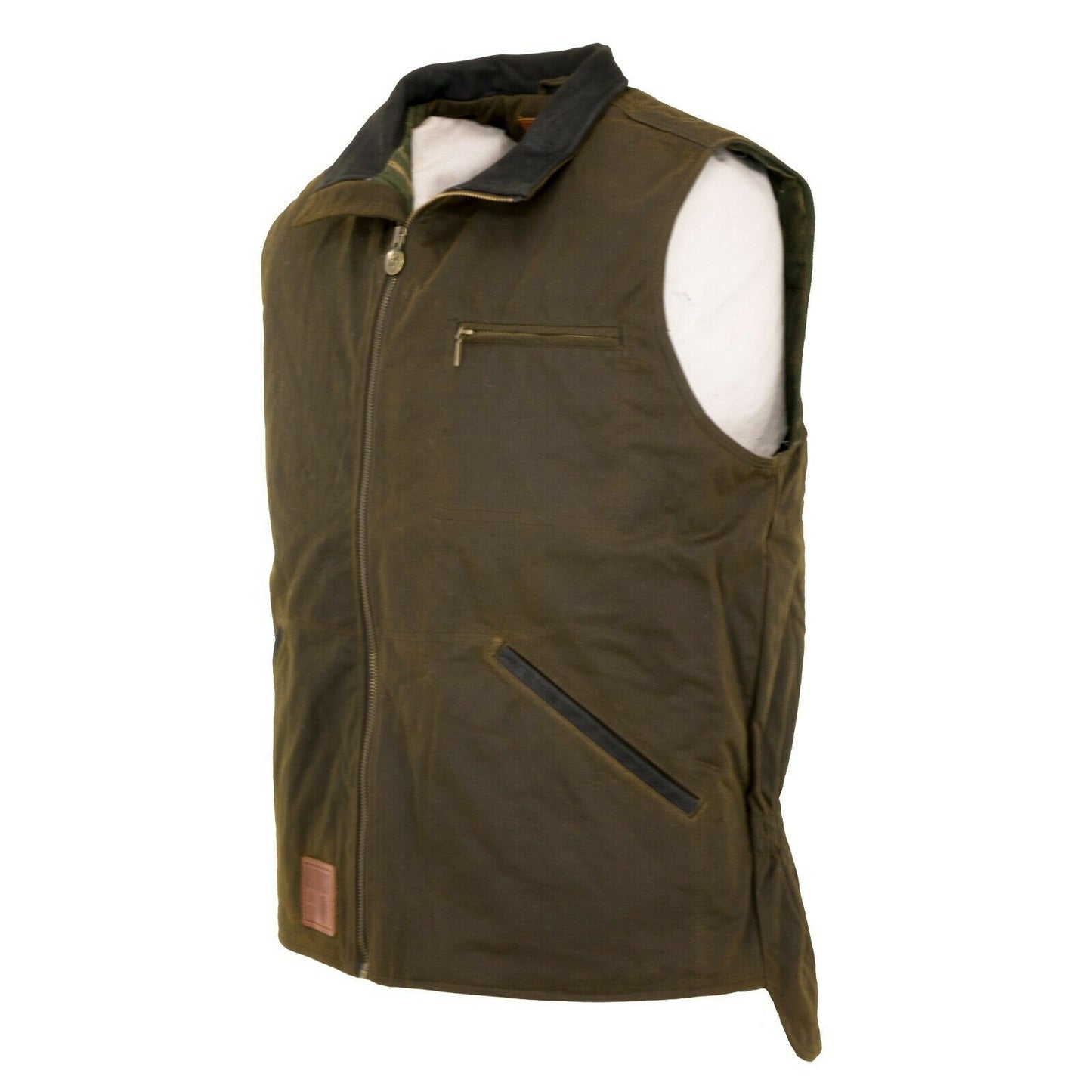 Outback Trading Company® Men's Sawbuck Brown Oilskin Vest 2143-BNZ