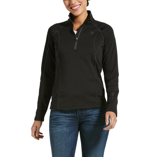 Ariat® Ladies Conquest 2.0 Black 1/2 Zip Sweatshirt 10032657