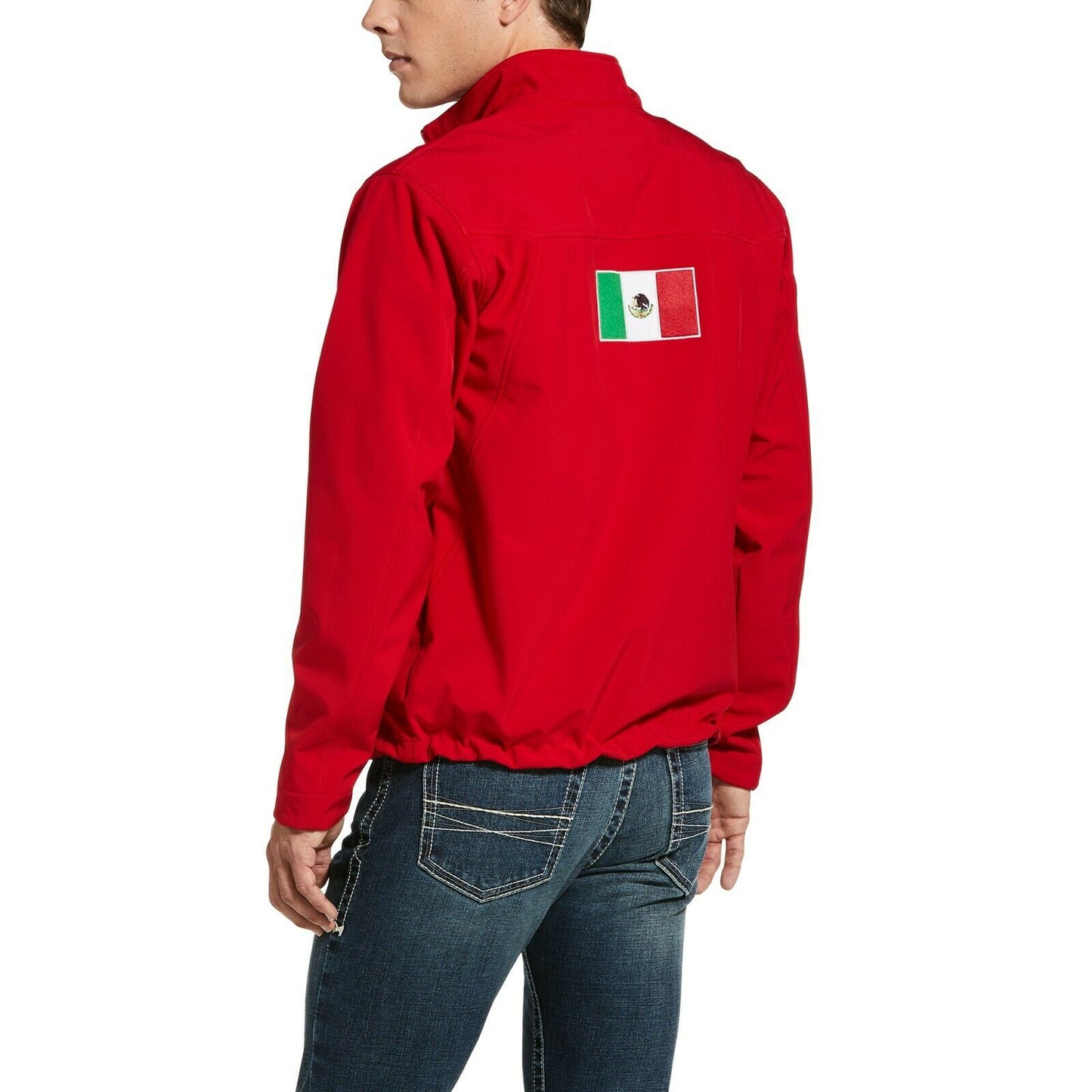 Ariat® Men's New Team Logo Red Mexican Flag Softshell Jacket 10033525