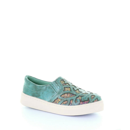 Corral Ladies Turquoise Inlay & Embroidery Sneakers E1566