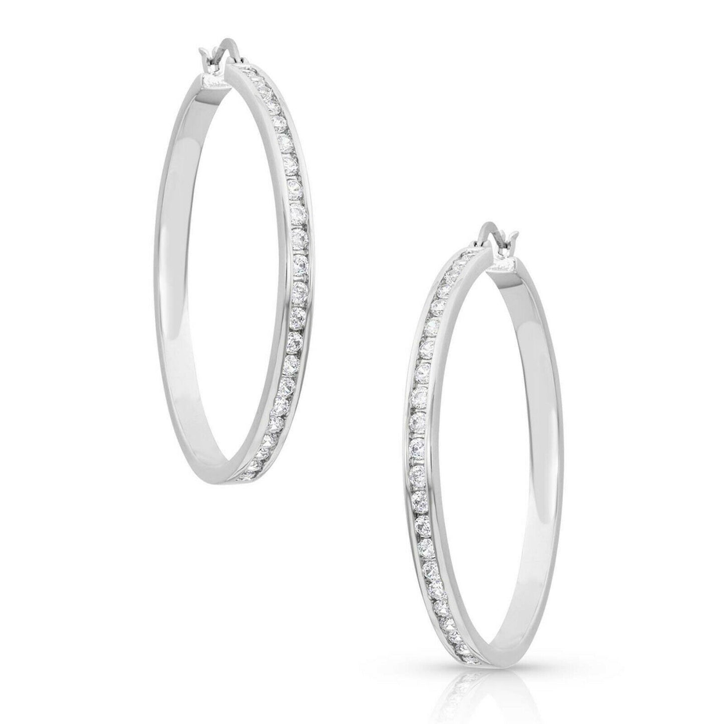 Load image into Gallery viewer, Montana Silversmiths Star Light Lined Hoop Earrings ER4399
