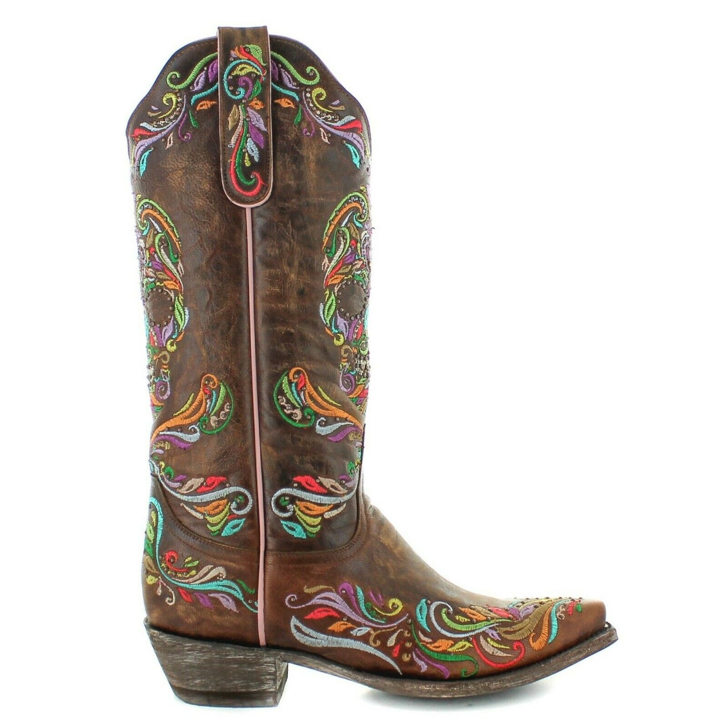 Load image into Gallery viewer, Old Gringo Ladies Dulce Calavera Brass Brown Sugar Skull Boots L3191-2
