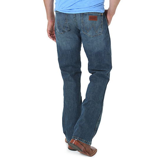 Load image into Gallery viewer, Wrangler Mens Retro Slim Fit Bootcut Jeans 77MWZRW

