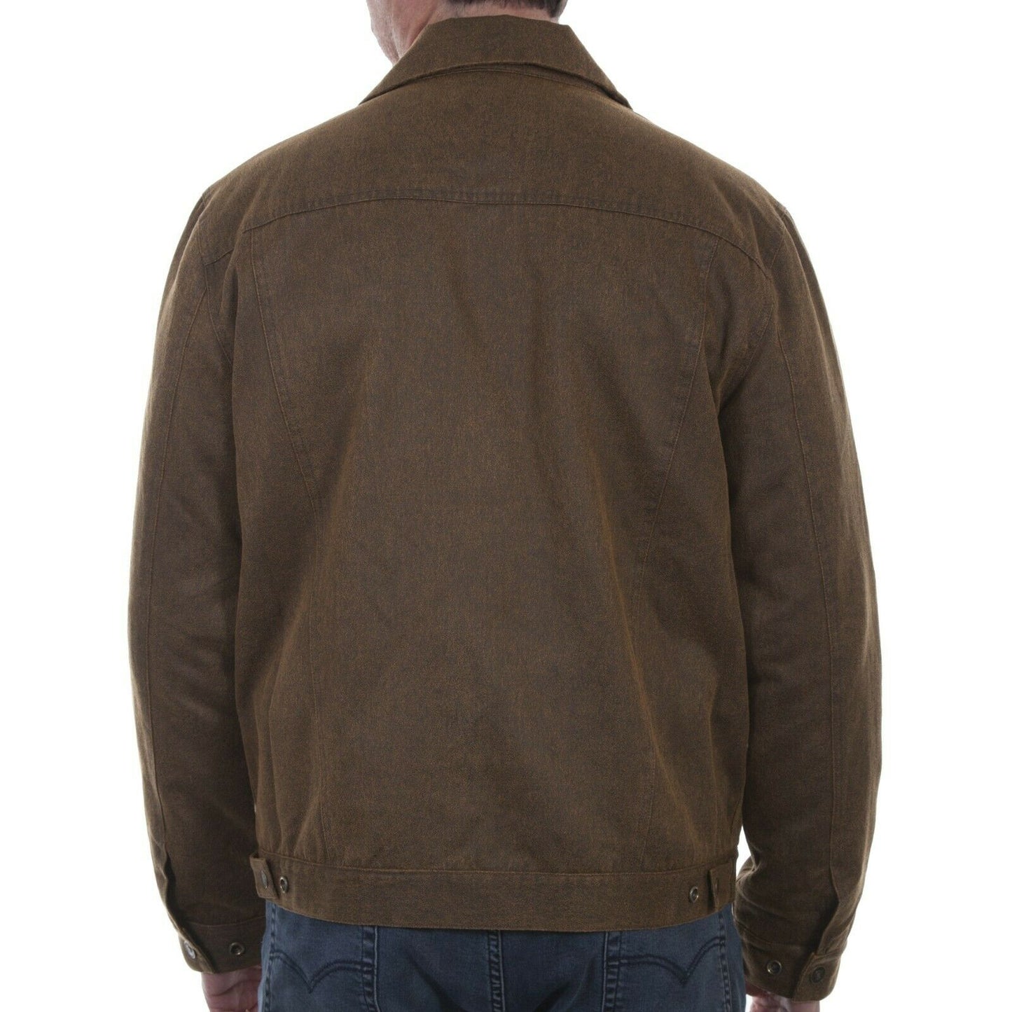Scully Men's Moleskin Snap Front Brown Jacket TR-092-BRN