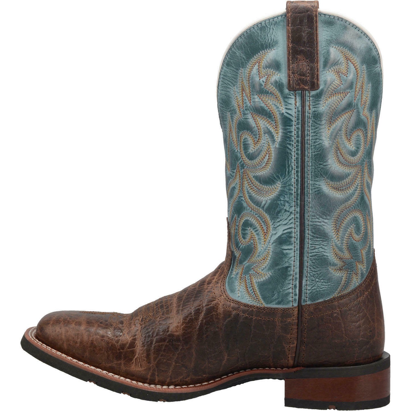 Laredo Men's Bisbee Brown & Blue Leather Boots 7838