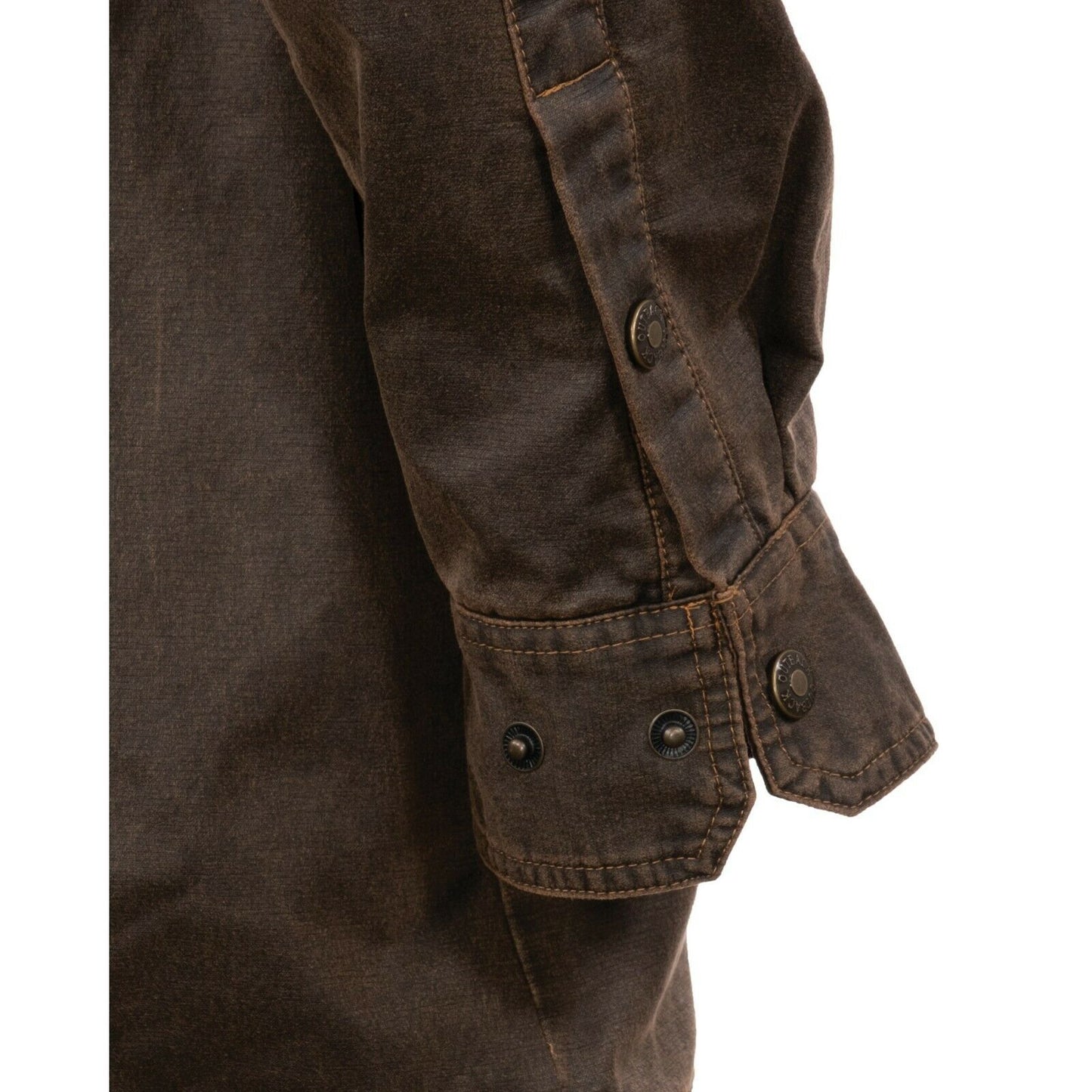 Outback Trading Company® Men's Wayne Brown Snap Jacket 29754-BRN