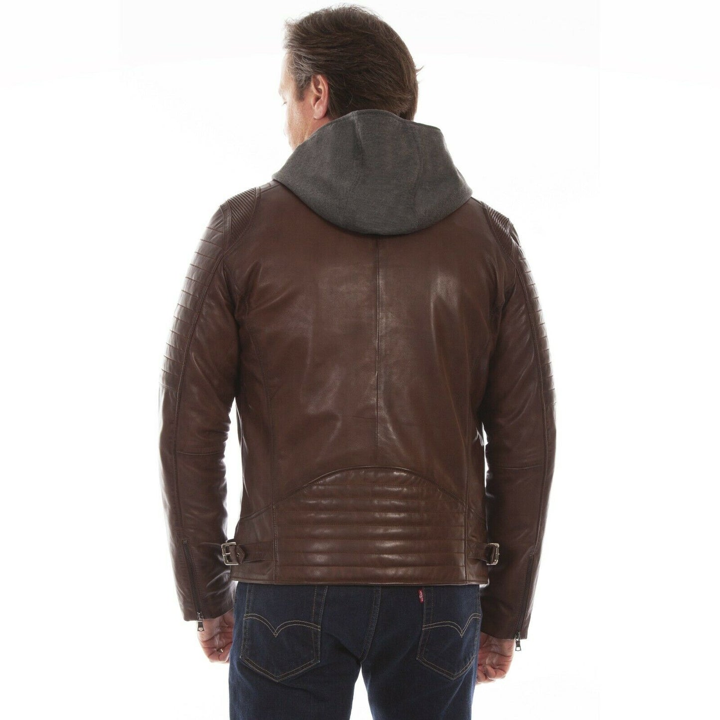 Scully Men's Brown Leather Jacket 1085-154
