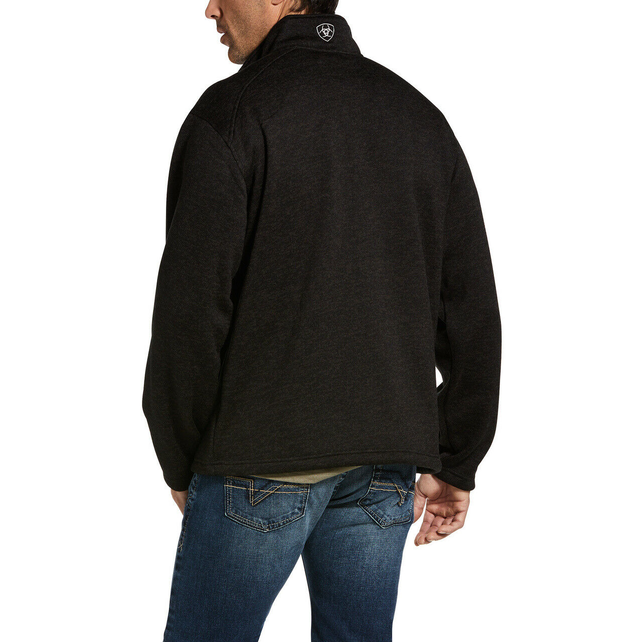 Ariat® Men's Charcoal Caldwell Full Zip Sweater Jacket 10032951