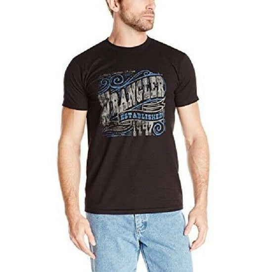 Wrangler Men's Black Graphic Shirt MQ7599X