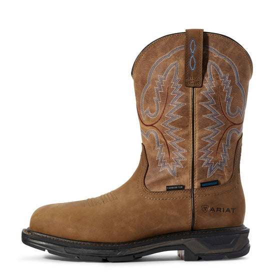 Ariat Men's WorkHog XT Brown H2O Carbon Toe Work Boots 10031483