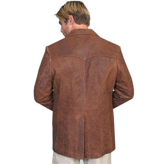 Scully Men's Brown Leather Blazer Jacket 602-63