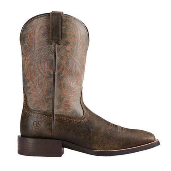 Ariat Men's Sport Western Brooklyn Brown/Ashes Boots 10019958 - Wild West Boot Store