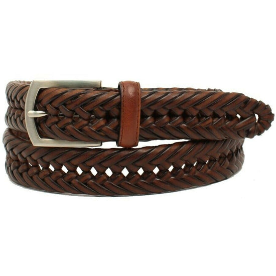 Nocona Hired Hand Men's Brown Braided Leather Belt N2630602