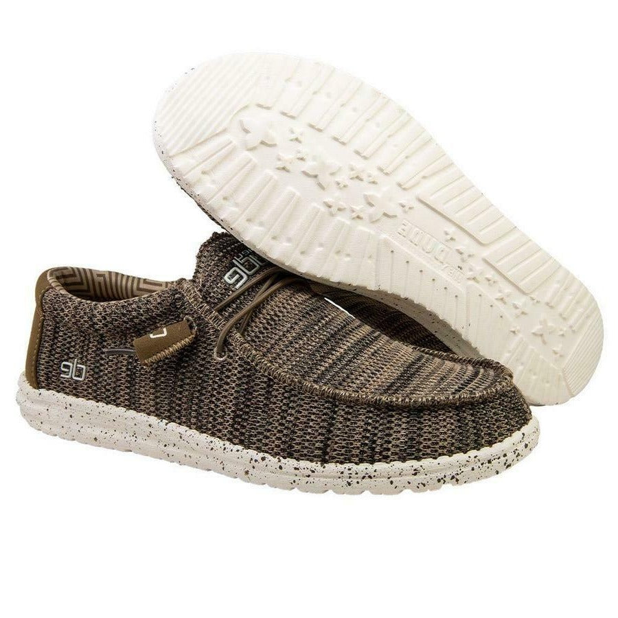Load image into Gallery viewer, Hey Dude Men&amp;#39;s Wally Sox Brown Shoes 110351500
