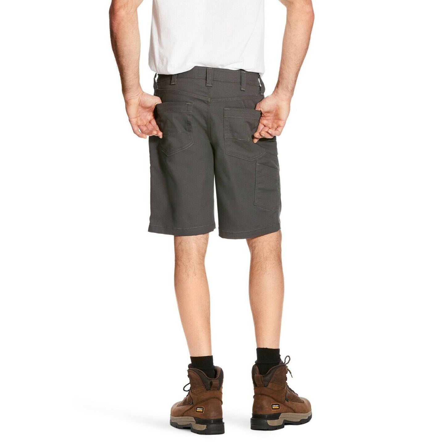 Ariat® Men's Rebar Stretch Grey Utility Shorts 10025989