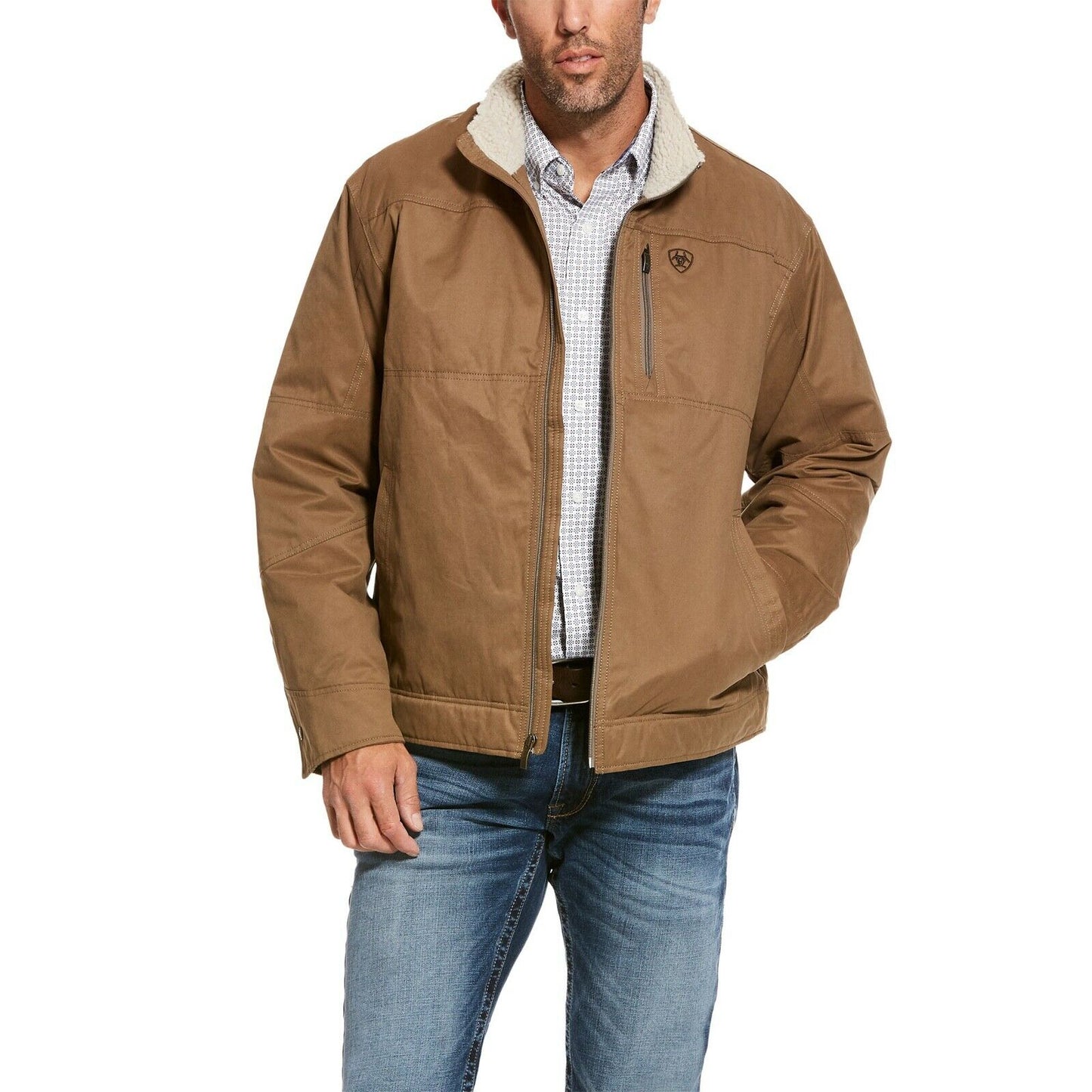 Ariat® Men's Grizzly Cub Brown Concealed Carry Canvas Jacket 10028399