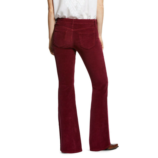 Ariat® Ladies Corduroy Flare Wild Berry Purple Jeans 10032468