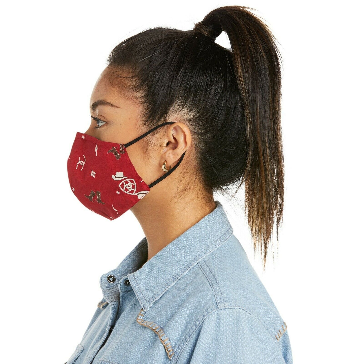 Ariat Ladies Western American Prints Fashion Masks 10036706 (3 PACK)