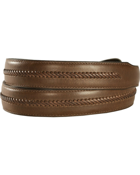 Load image into Gallery viewer, Nocona Men&amp;#39;s Brown Leather Stitched Tapered Western Belt N2417202
