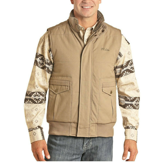 Powder River Outfitters Men's Tan Conceal Carry  Vest 98A6675
