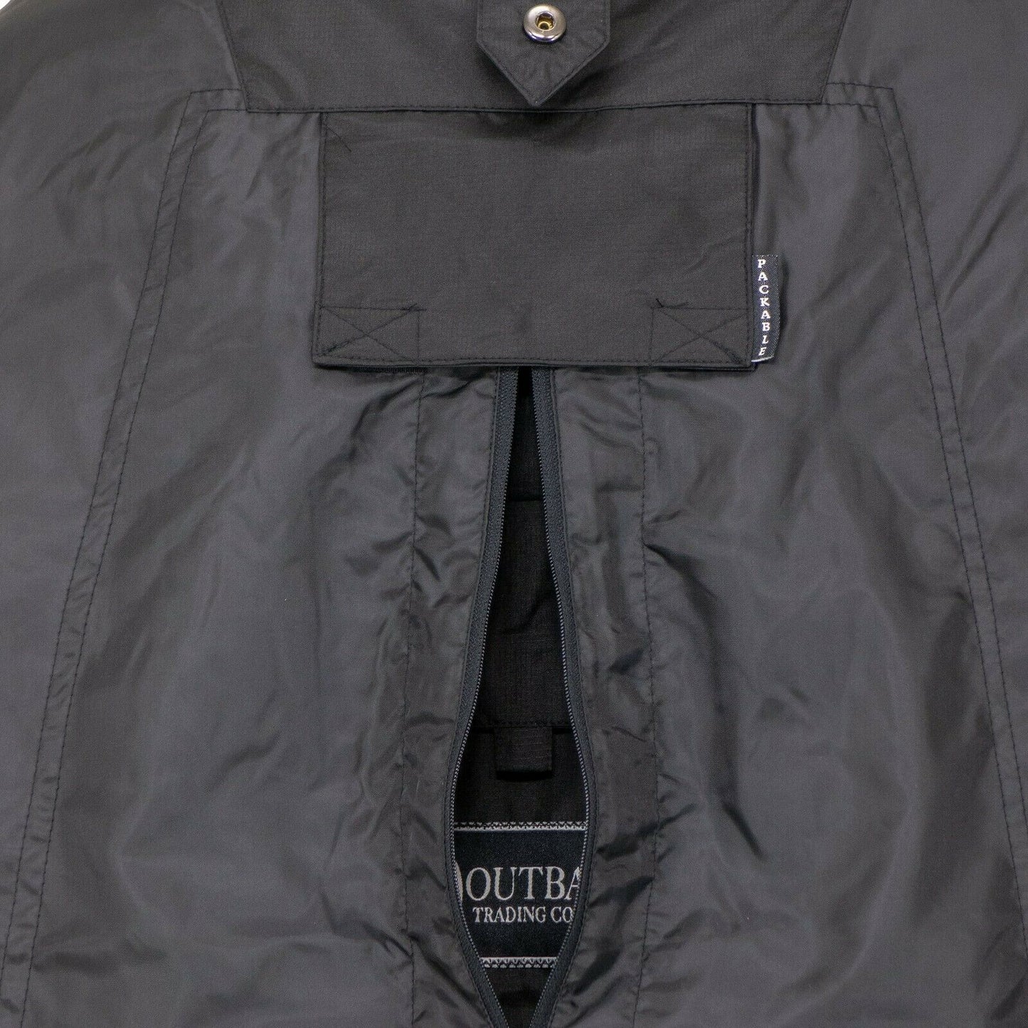 Outback Trading Company® Unisex Pak-A-Roo Black Parka Jacket 2405-BLK