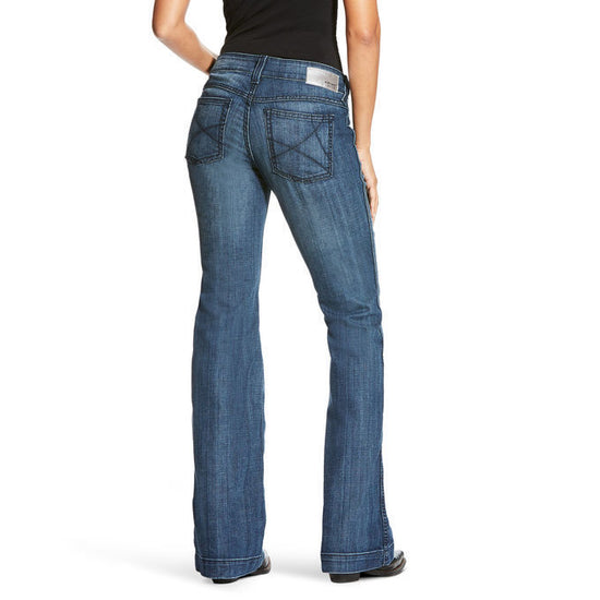 Ariat® Ladies Outseam Ella Low Rise Wide Leg Trouser Jeans 10018360 - Wild West Boot Store