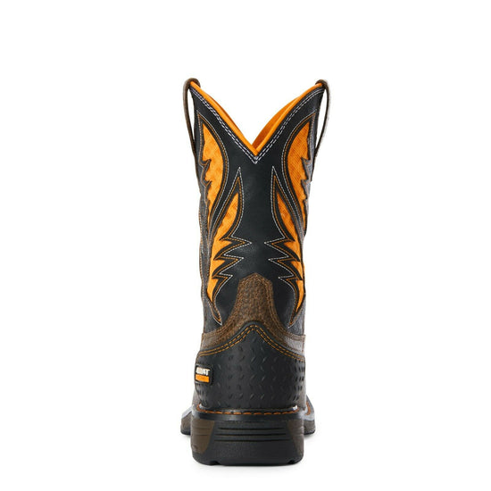 Ariat® Children's Cocoa Brown Work Orange VentTEK™ Boots 10034159